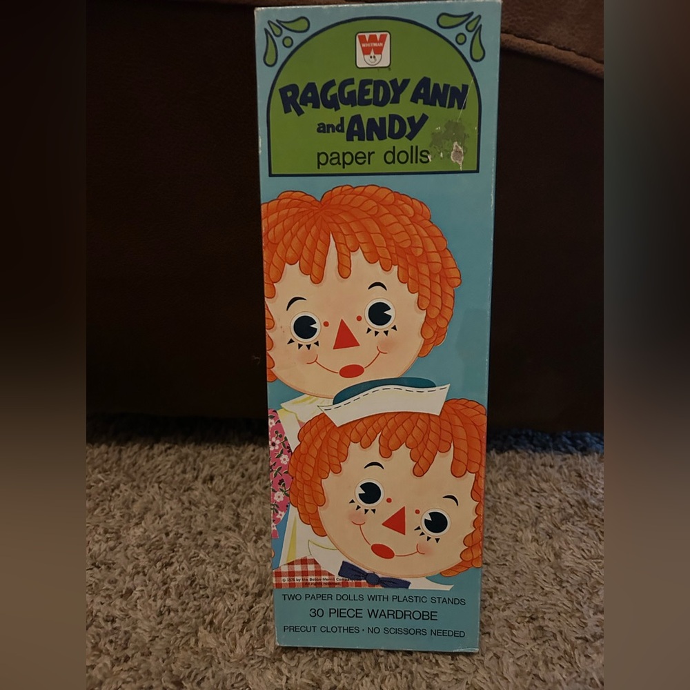Raggedy Ann & Andy Paper dolls from 1975